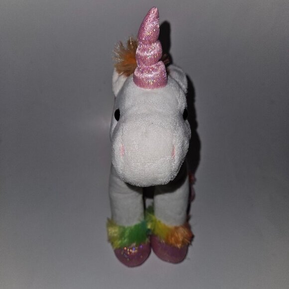 Prextex My First Unicorn Rainbow Plush in Pink Bag Purse Set Stuffed Animal Toy - Picture 4 of 12